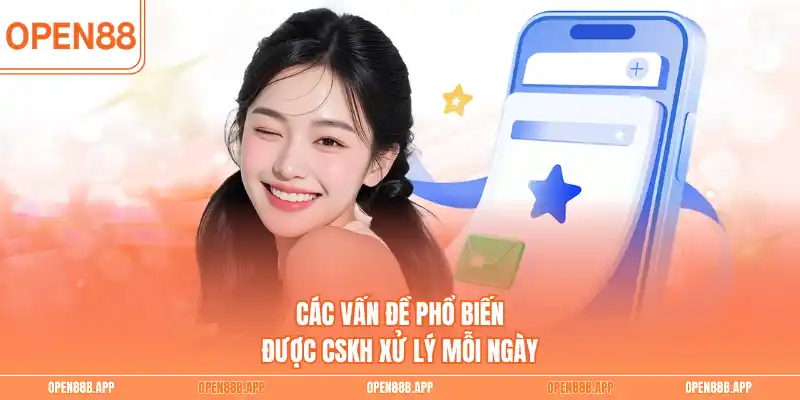 Các vấn đề phổ biến được CSKH xử lý mỗi ngày