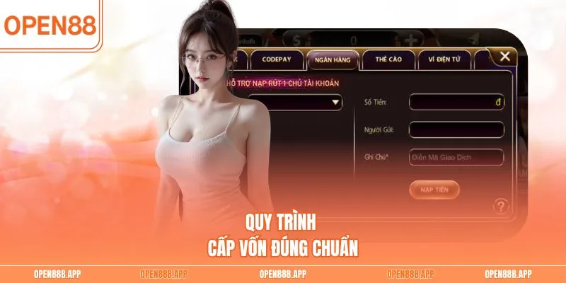 Quy trình cấp vốn đúng chuẩn